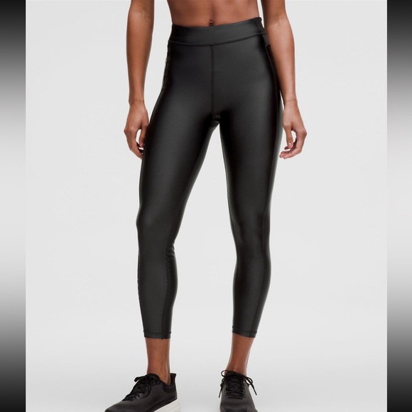NWOT Lululemon Satin Shine High-Rise Tight 25" - Black - Size 2 - Picture 1 of 7